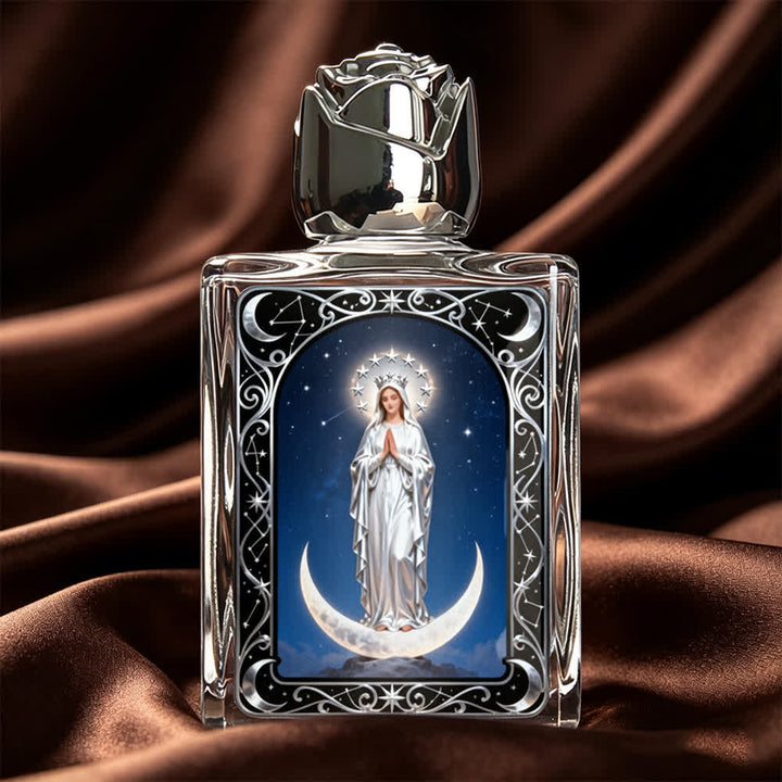 Christianartworkshop Catholic Icon Square Holy Water Bottle: Fragrance Bottle with Sacred Images - Virgin Mary#2 - image 16