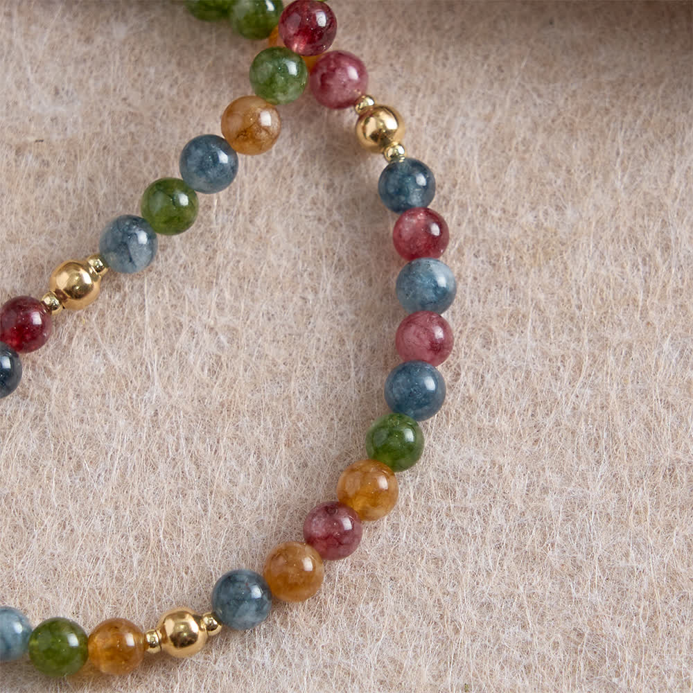 Christianartworkshop Magnetic Strawberry Agate Rosary Bracelet: Emblem of Divine Grace & Purity - image 22