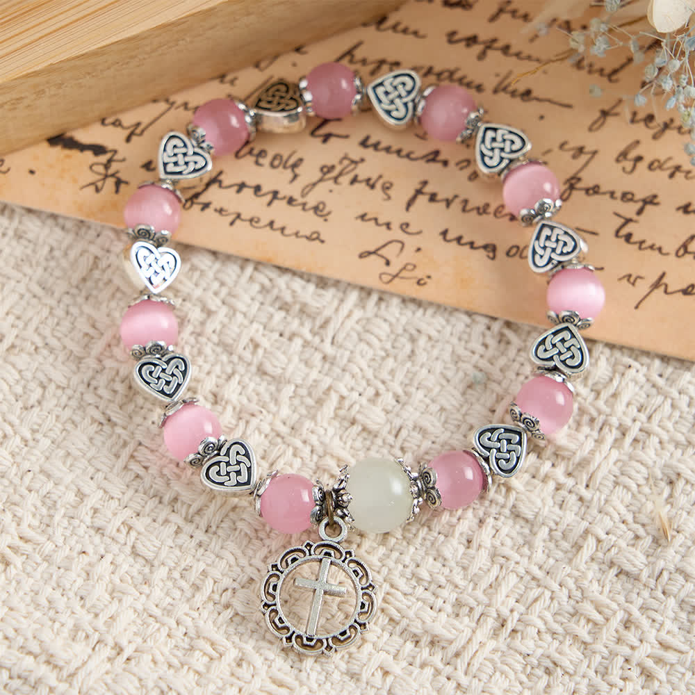 Christianartworkshop Celtic Knot Cat’s Eye Bracelet: Gentle Companion of Daily Grace - image 11