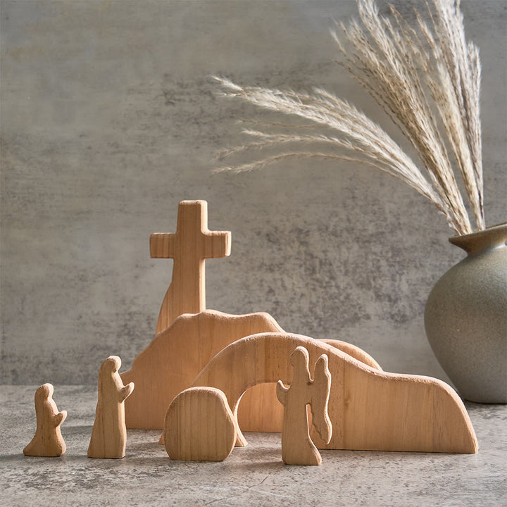 Christianartworkshop He is Risen The Empty Tomb Easter Scene Ornament - Celebrate the Spirit of Resurrection - He is Risen A - image 0