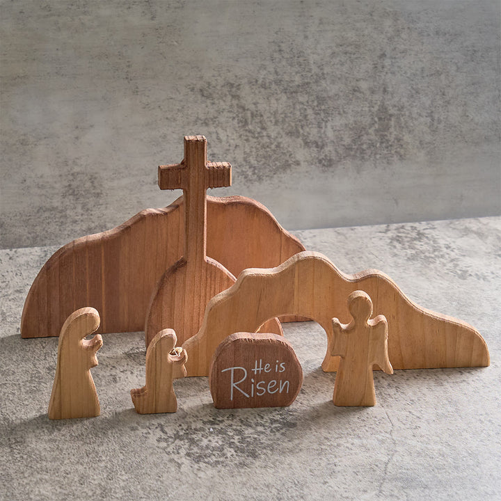Christianartworkshop He is Risen The Empty Tomb Easter Scene Ornament - Celebrate the Spirit of Resurrection - image 7