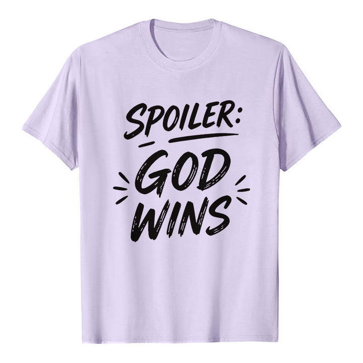 Christianartworkshop  Spoiler: God Wins Premium Short Sleeve T-Shirt - Purple - 2XL - image 4