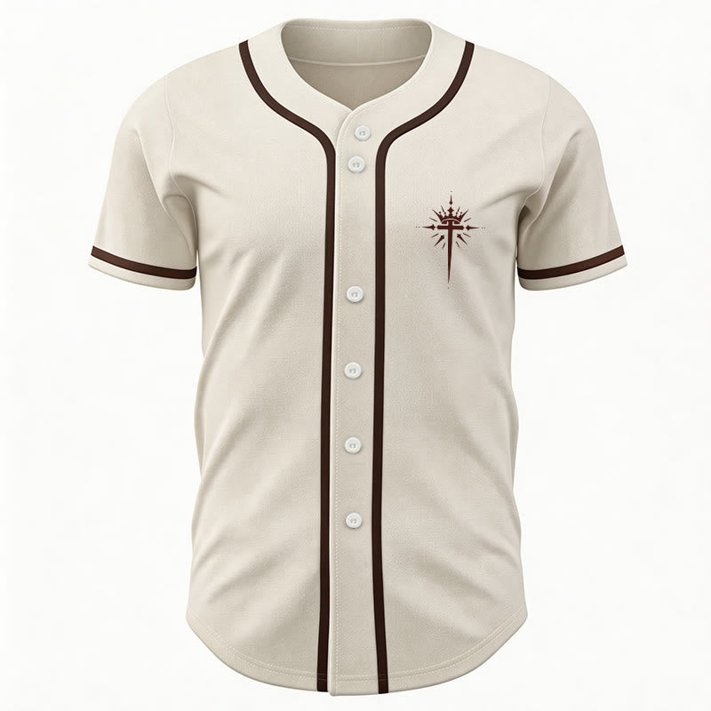 Christianartworkshop Jesus Is King Angel Wings Cross Faith Statement Custom Baseball Jersey - image 17