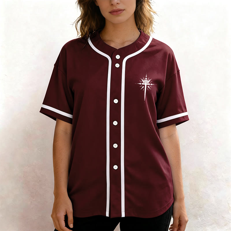 Christianartworkshop Jesus Is King Angel Wings Cross Faith Statement Custom Baseball Jersey - image 37