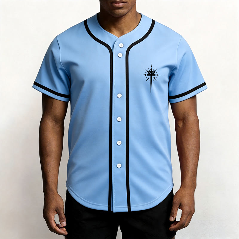 Christianartworkshop Jesus Is King Angel Wings Cross Faith Statement Custom Baseball Jersey - image 43