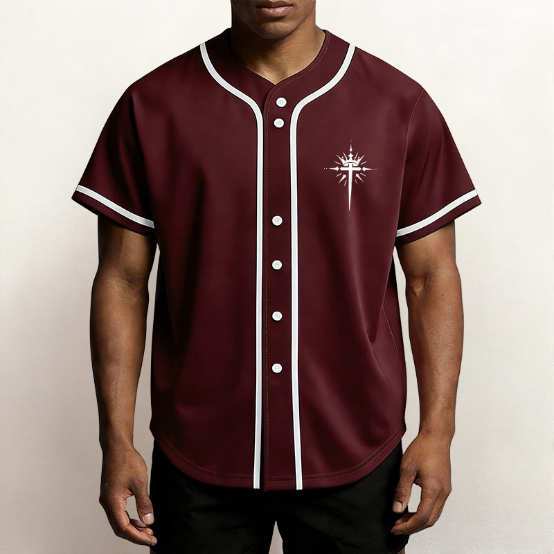 Christianartworkshop Jesus Is King Angel Wings Cross Faith Statement Custom Baseball Jersey - image 36