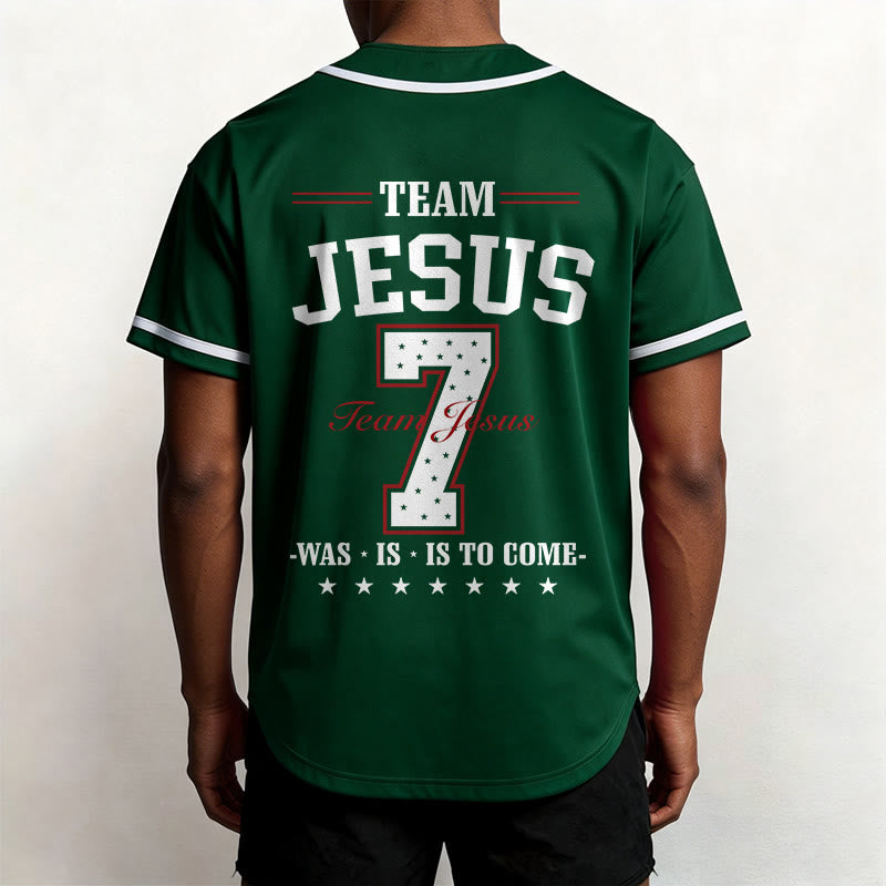 Christianartworkshop Team Jesus Was Is And Is To Come Custom Number 7 Baseball Jersey - image 53
