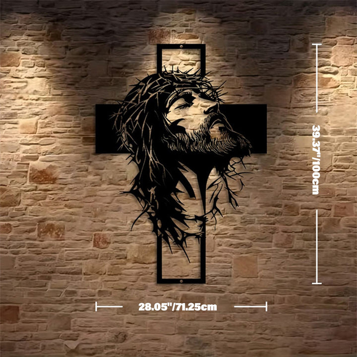 Christianartworkshop Crown of Thorns Jesus Cross Metal Wall Decor: Heartfelt Faith Statement  - image 6