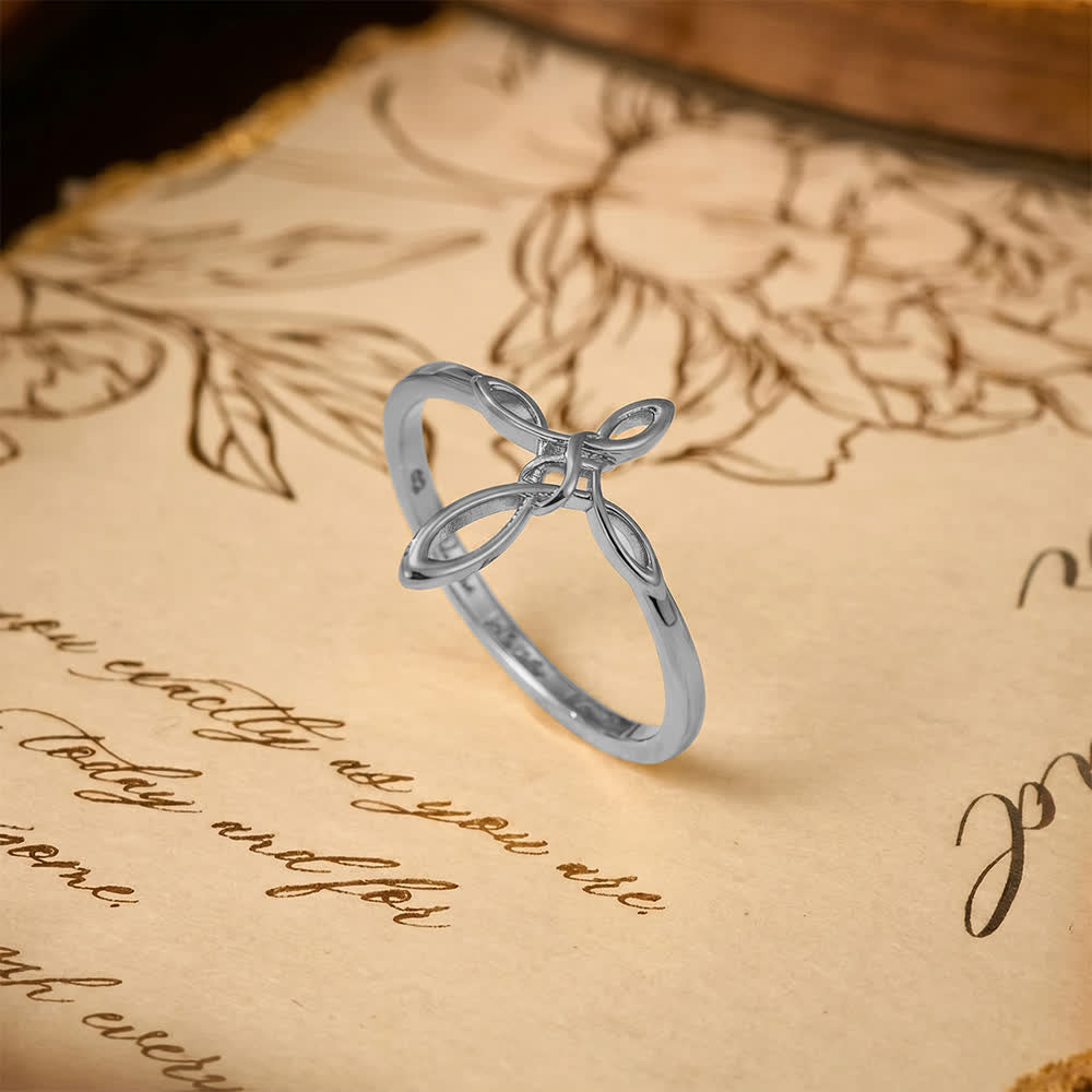 Christianartworkshop Celtic Knot Cross Devotional Ring: Emblem of Eternal Faith & Divine Connection - image 9