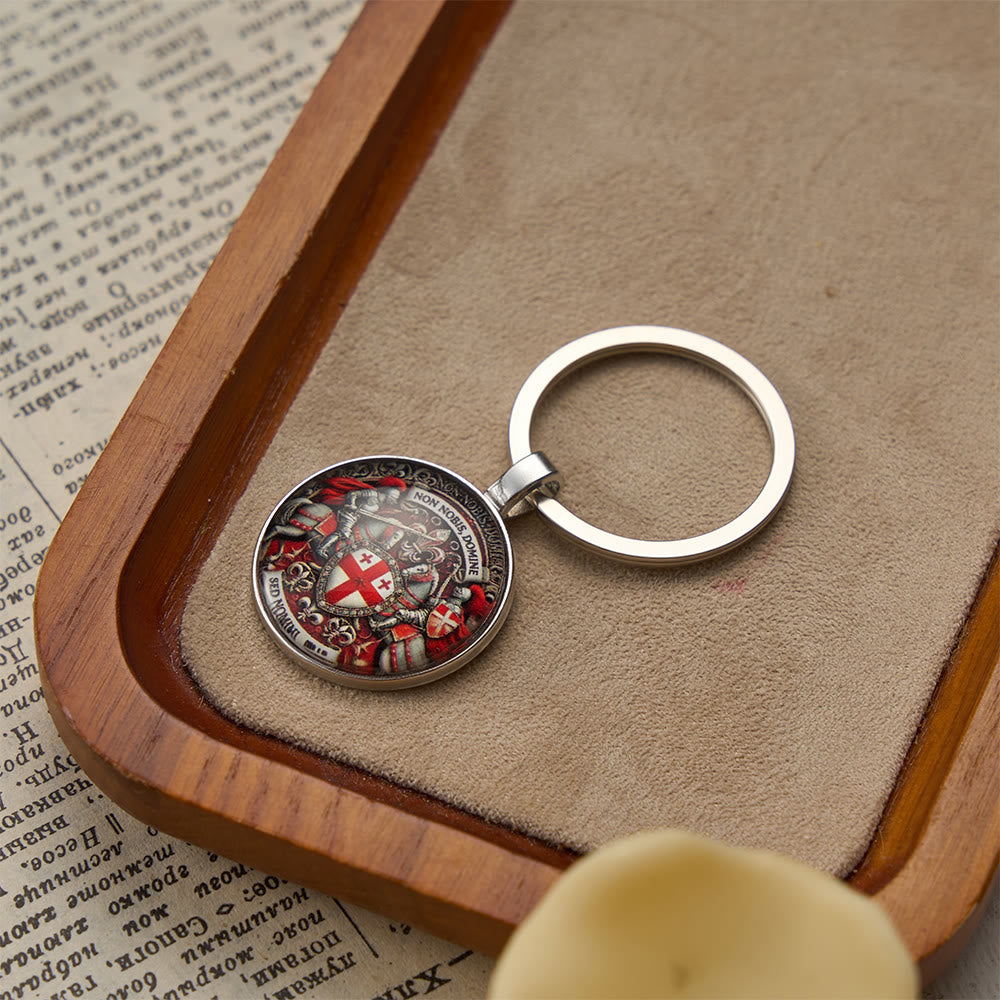 Christianartworkshop Spiritual Companion Knights Templar Keychain: Faith-Filled Token of Chivalric Grace - image 4