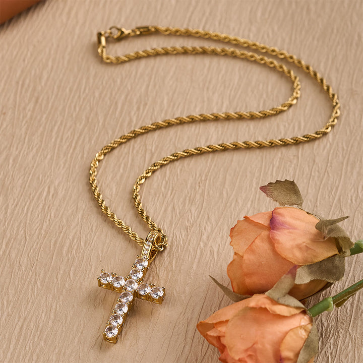Christianartworkshop Our Lady of Guadalupe Medallion Necklace with Double Zircon Halo: A Reminder of Divine Grace - image 3