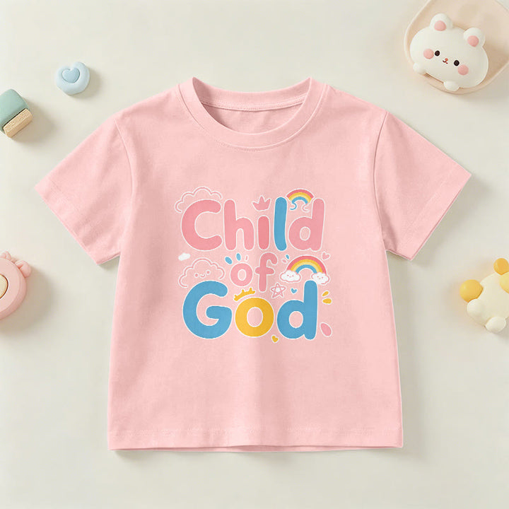 Christianartworkshop Uplifting Child of God Rainbow Accent Kids T-Shirt - Pink - US/UK/AU 14, EU170 - image 9