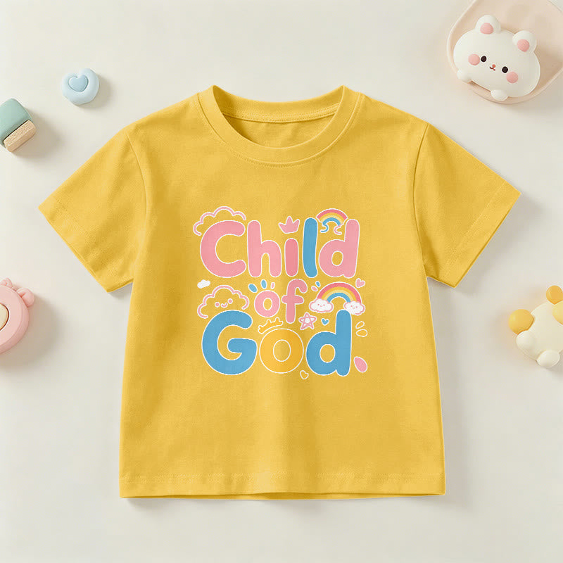 Christianartworkshop Uplifting Child of God Rainbow Accent Kids T-Shirt - Yellow - US/UK/AU 14, EU170 - image 27