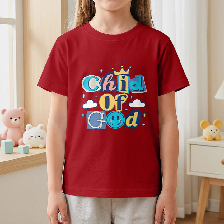 Christianartworkshop Whimsical Crown and Star Accent Child of God Kids T-Shirt - image 11