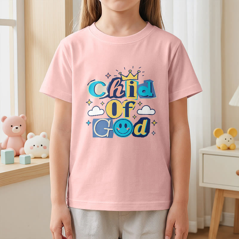 Christianartworkshop Whimsical Crown and Star Accent Child of God Kids T-Shirt - image 14