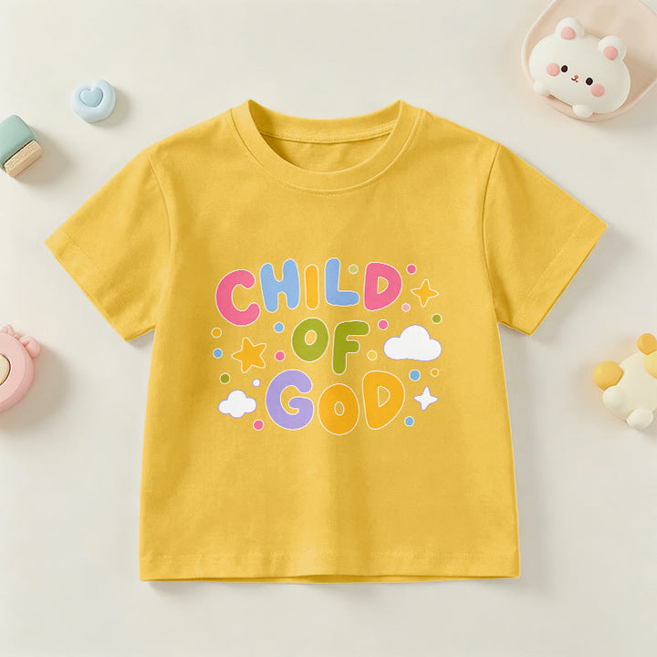 Christianartworkshop Whimsical Pastel Block Letter Child of God Kids T-Shirt - Yellow - US/UK/AU 14, EU170 - image 27
