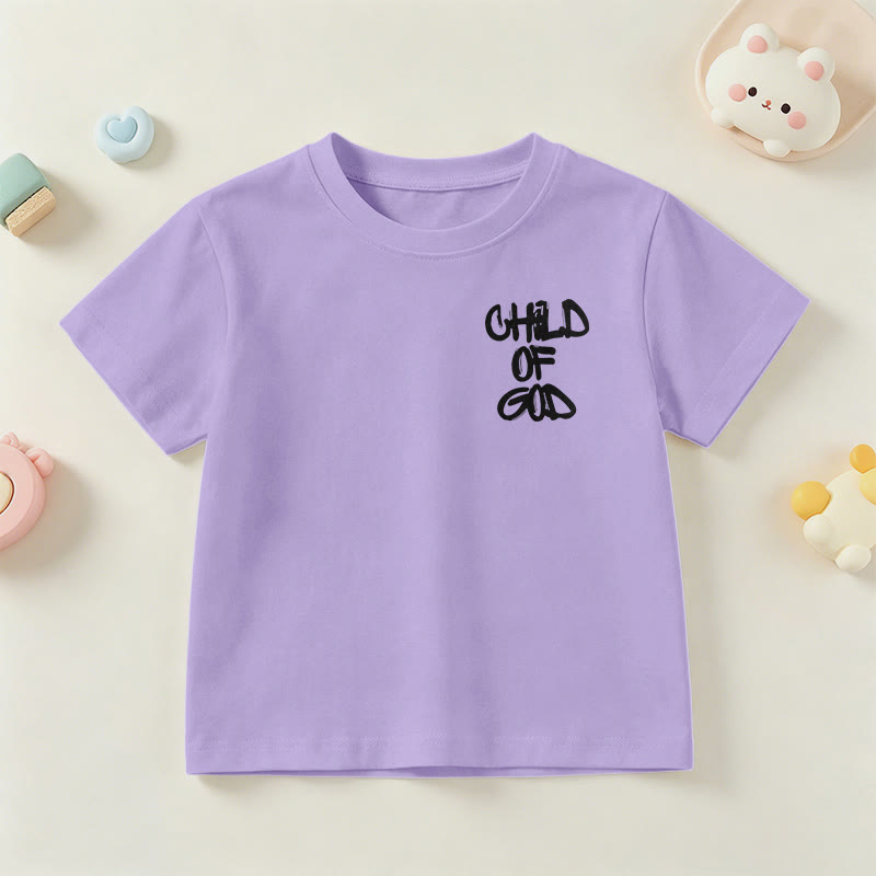Christianartworkshop Devotional Scripture Verse Child of God Psalm 23 Kids T-Shirt - image 13