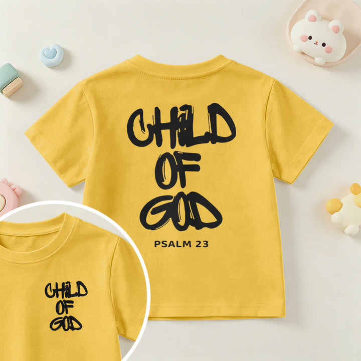 Christianartworkshop Devotional Scripture Verse Child of God Psalm 23 Kids T-Shirt - Yellow - US/UK/AU 14, EU170 - image 45