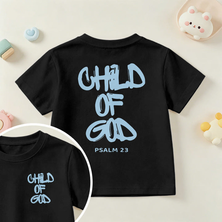 Christianartworkshop Devotional Scripture Verse Child of God Psalm 23 Kids T-Shirt - Black - US/UK/AU 14, EU170 - image 40