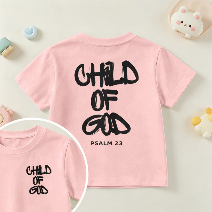 Christianartworkshop Devotional Scripture Verse Child of God Psalm 23 Kids T-Shirt - Pink - US/UK/AU 14, EU170 - image 20