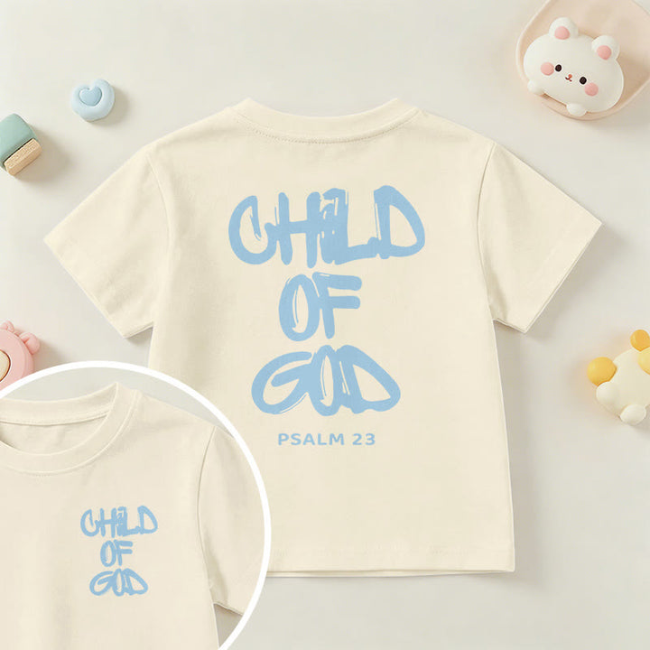 Christianartworkshop Devotional Scripture Verse Child of God Psalm 23 Kids T-Shirt - Beige - US/UK/AU 14, EU170 - image 35