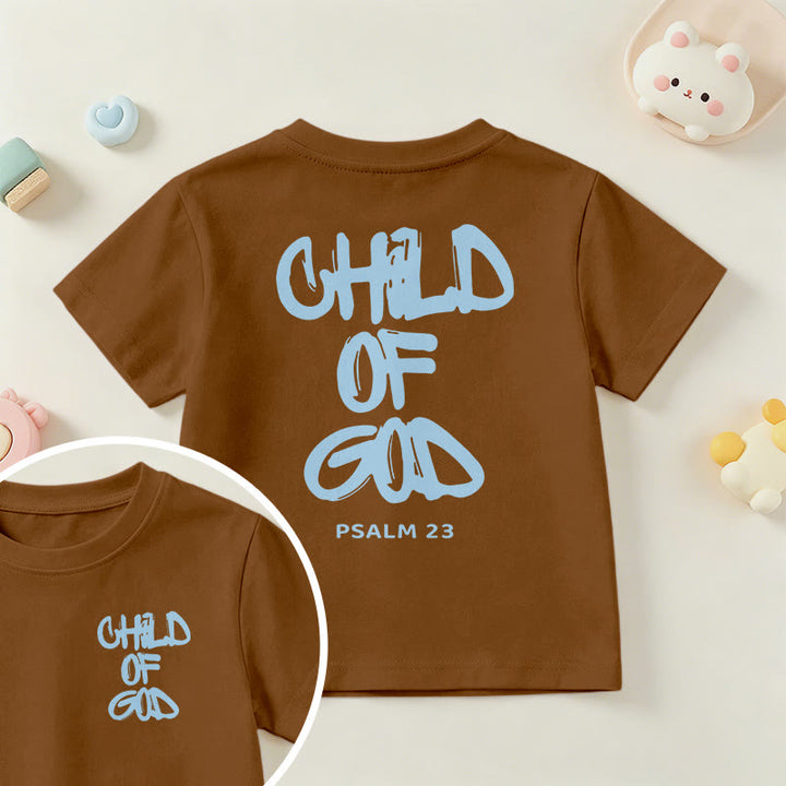 Christianartworkshop Devotional Scripture Verse Child of God Psalm 23 Kids T-Shirt - Brown - US/UK/AU 14, EU170 - image 30
