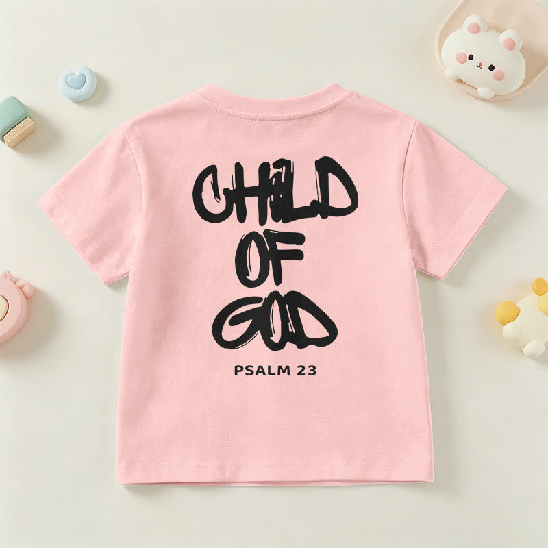 Christianartworkshop Devotional Scripture Verse Child of God Psalm 23 Kids T-Shirt - image 22