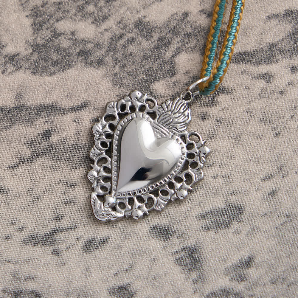 Christianartworkshop Baseball Bead Pocket Rosary with Sacred Heart & Eucharist Cross - image 7