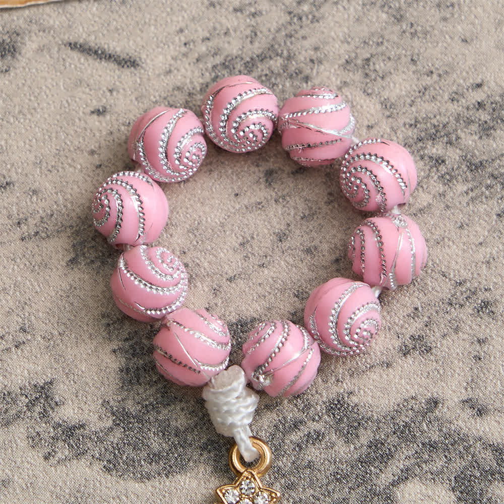 Christianartworkshop Sparkly Pink Swirl Finger Rosary: Tiny Devotion with Sparkle - image 6