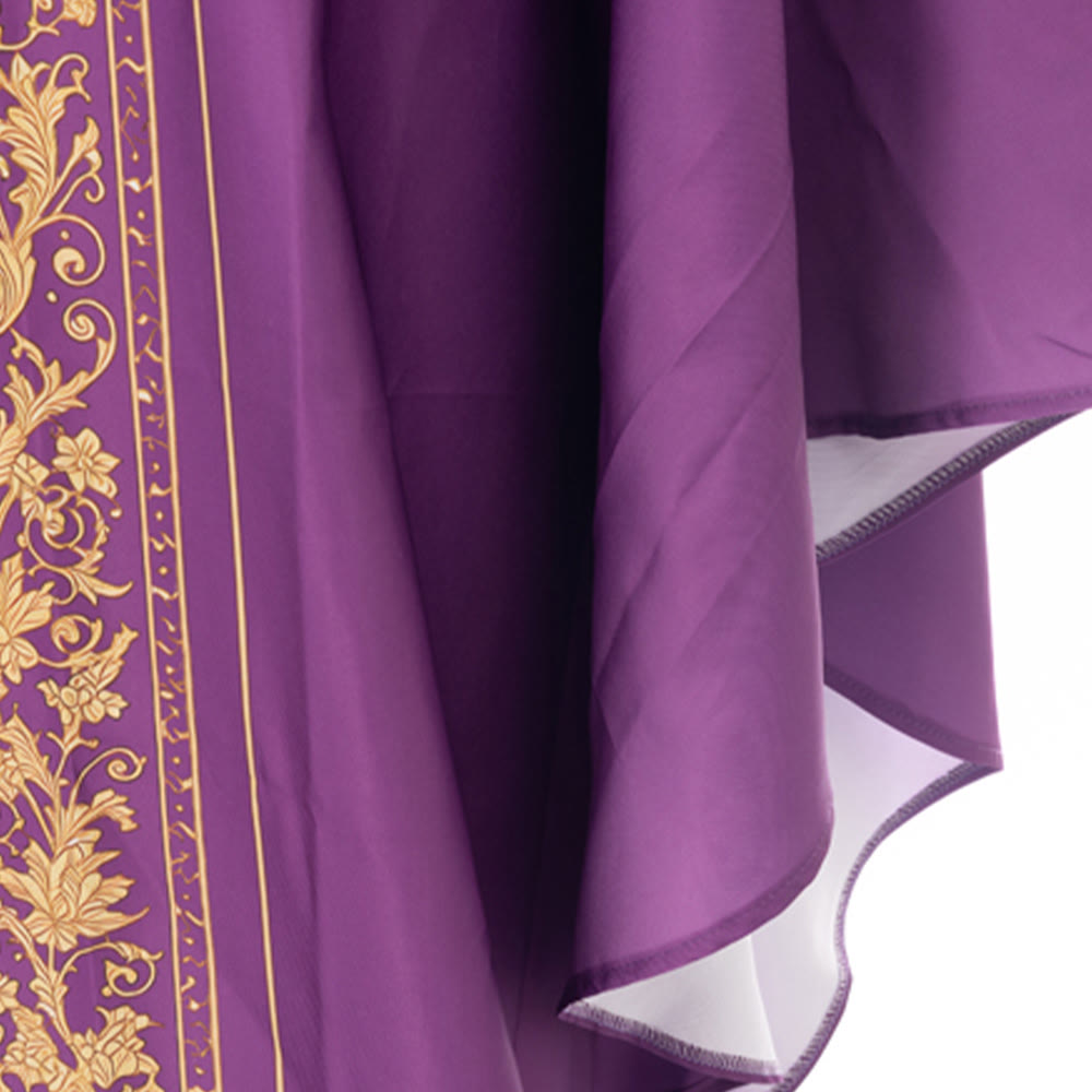 Christianartworkshop Chasuble With Sacred Heart Crest And Floral Vine Graphic Chasuble - image 14