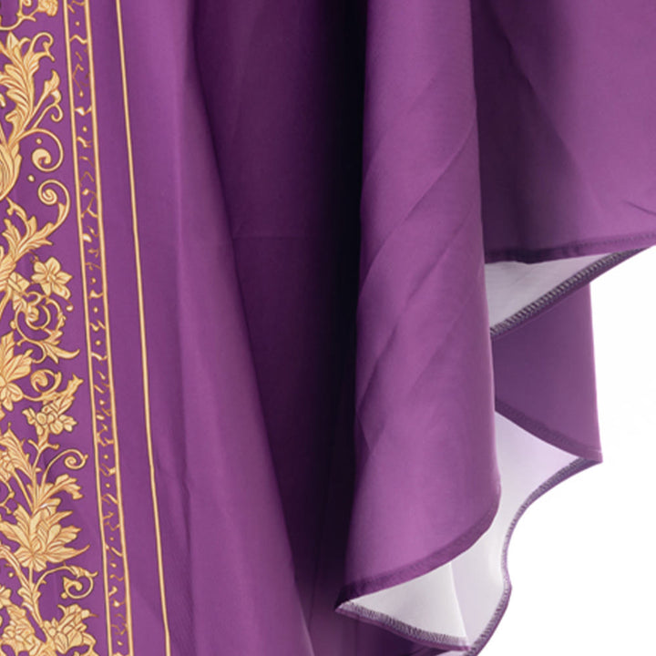 Christianartworkshop Chasuble With Sacred Heart Crest And Floral Vine Embroidery Chasuble - image 14