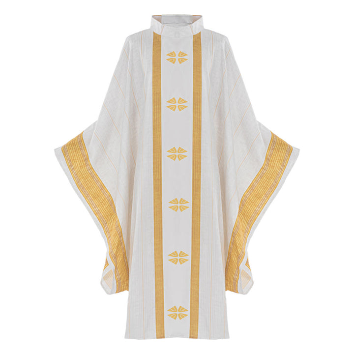 Christianartworkshop Traditional Clergy Chasuble With Central Panel And Floral Motifs Chasuble - image 7