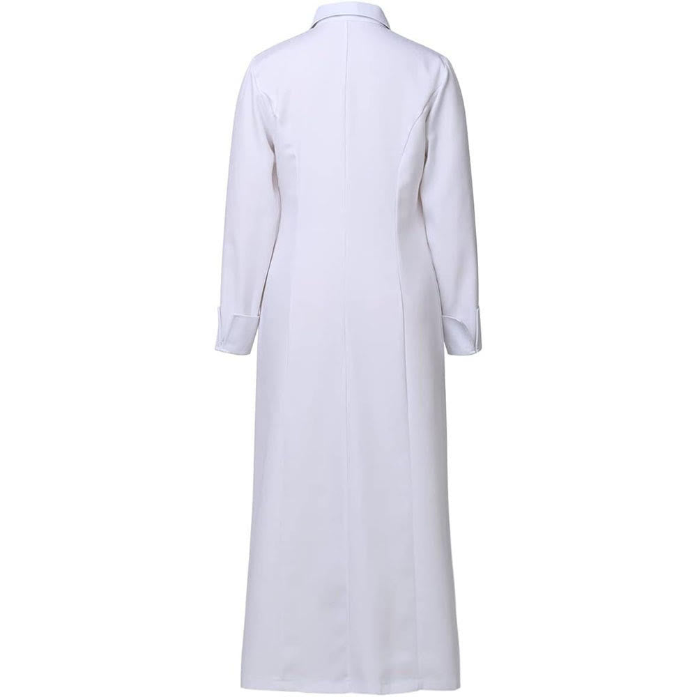 Christianartworkshop Women's Pastor Robe With Collar Cross Motif And Feminine Silhouette Women's Clergy Robe - image 2