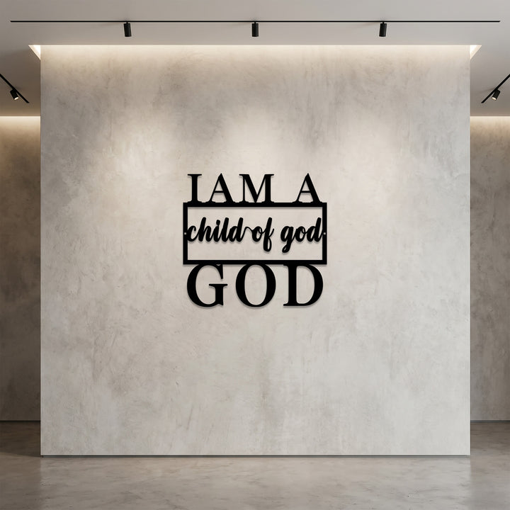 Christianartworkshop I Am A Child Of God Typography Metal Wall Decor: A Timeless Testament Of Belonging - image 2