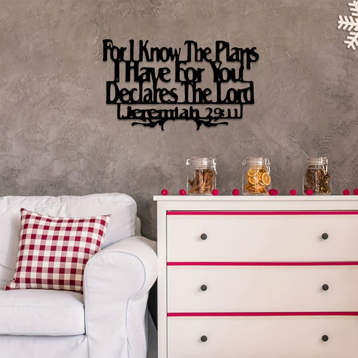 Christianartworkshop Jeremiah 29:11 For I Know The Plans I Have For You Metal Wall Decor: A Promise of Hope - image 1