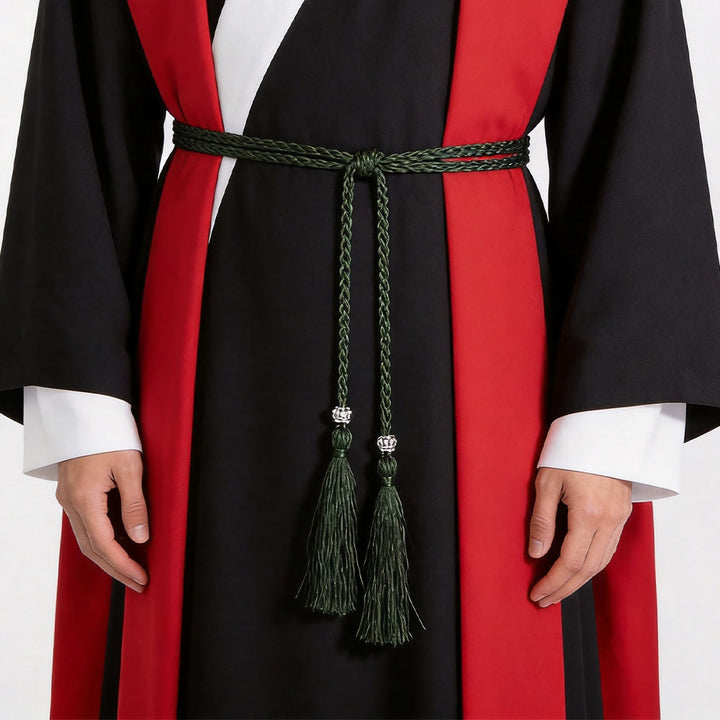 Christianartworkshop Braided Cincture with Accents & Tassels: A Sacred Liturgical Accessory - Black - image 4