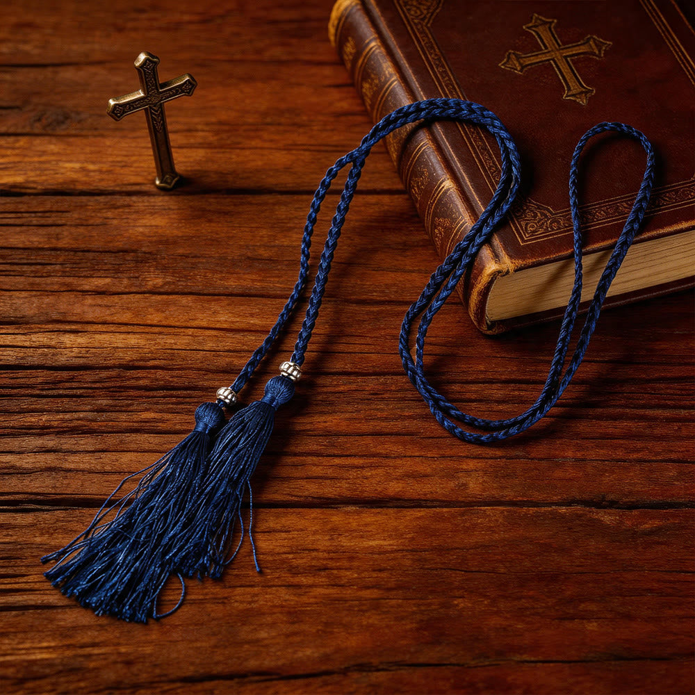 Christianartworkshop Braided Cincture with Accents & Tassels: A Sacred Liturgical Accessory - image 15