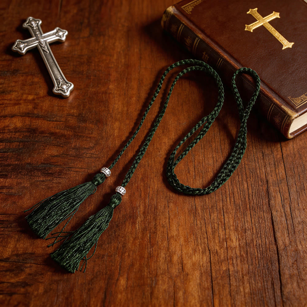 Christianartworkshop Braided Cincture with Accents & Tassels: A Sacred Liturgical Accessory - image 11