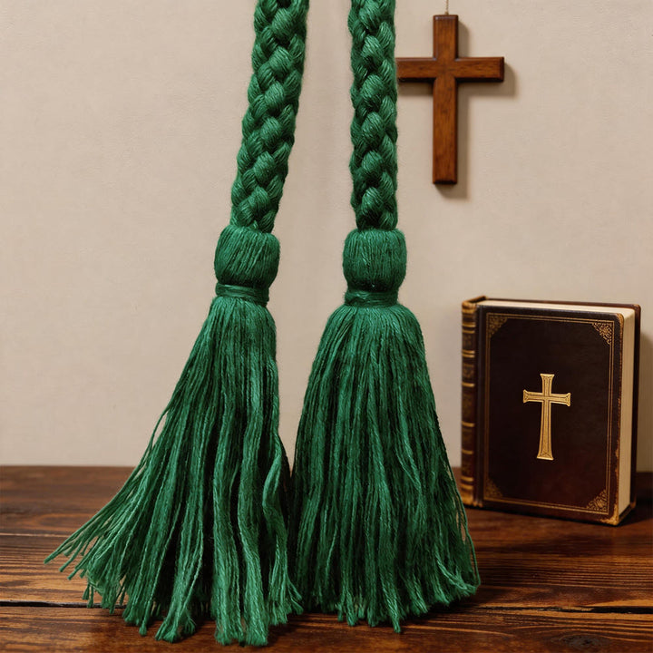 Christianartworkshop Simple Braided Cincture with Hanging Tassels: A Practical Liturgical Belt - image 4