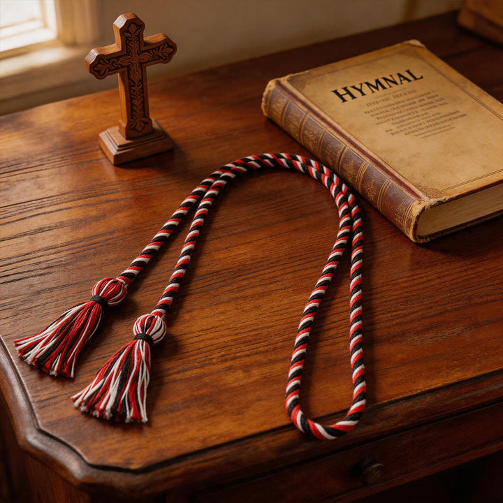 Christianartworkshop Clergy Cincture with Ornate Tassel Accents: A Symbol of Priestly Vocation - image 5