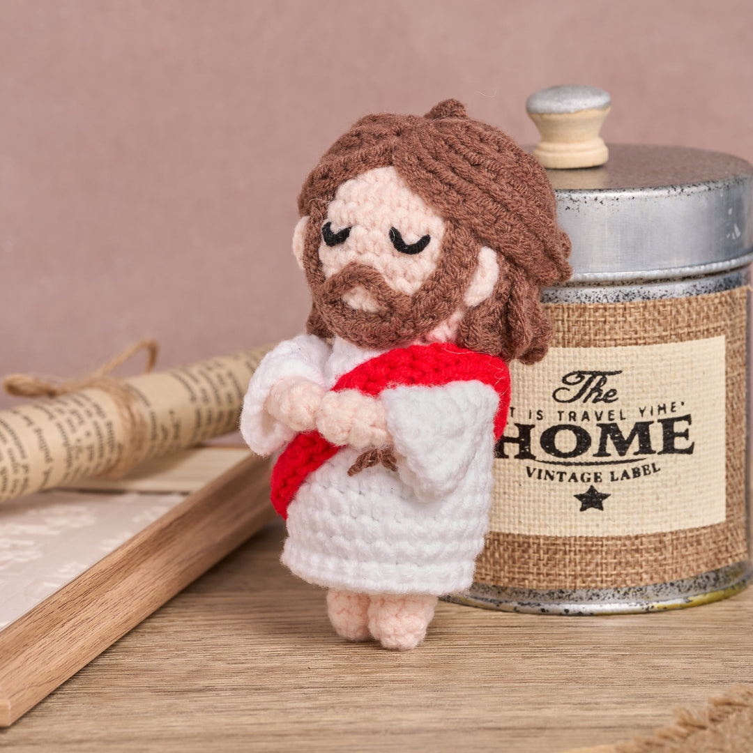 Christianartworkshop Handmade Crochet Jesus Amigurumi Car Pednant: A Symbol of Divine Comfort - image 6