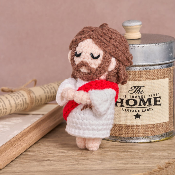 Christianartworkshop Handmade Crochet Jesus Amigurumi Car Pednant: A Symbol of Divine Comfort - image 6