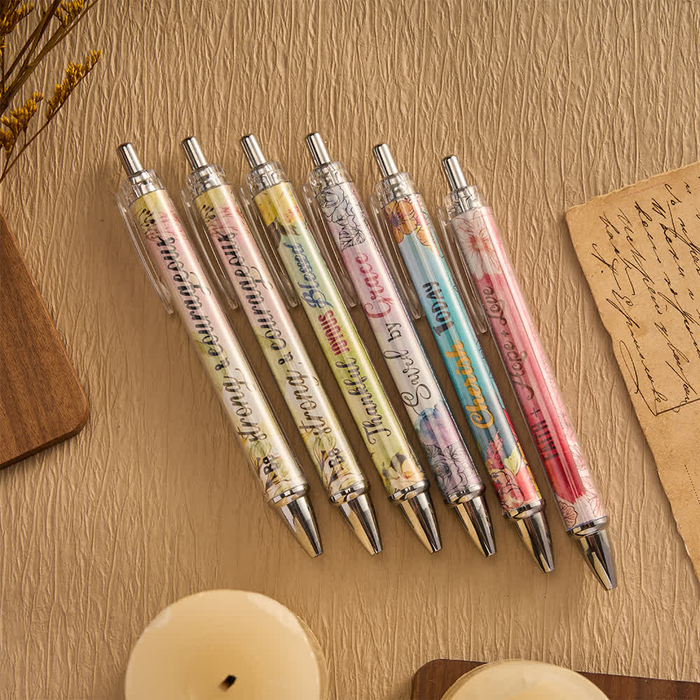 Christianartworkshop Floral Cross Motivational Pens & Bible Verse Notebooks Gift Set - image 16