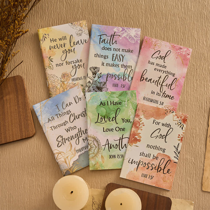 Christianartworkshop Floral Cross Motivational Pens & Bible Verse Notebooks Gift Set - image 13