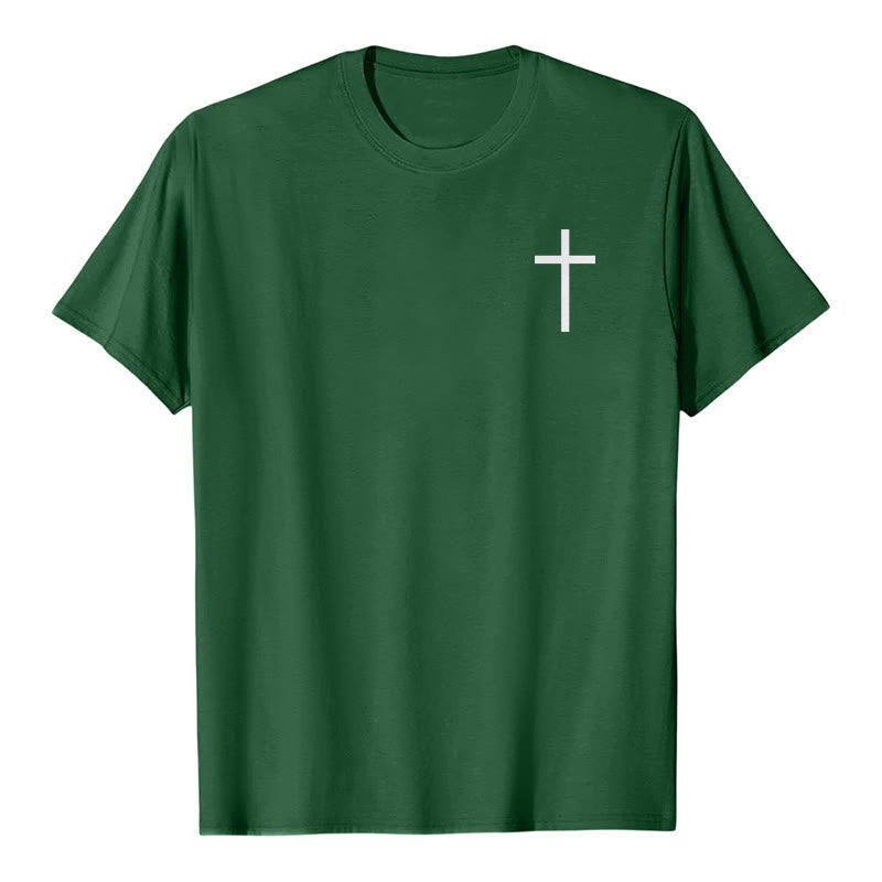 Christianartworkshop As Iron Sharpens Iron Proverbs 27:17 Front Chest Cross Back Scripture Premium Short Sleeve T-Shirt - image 19
