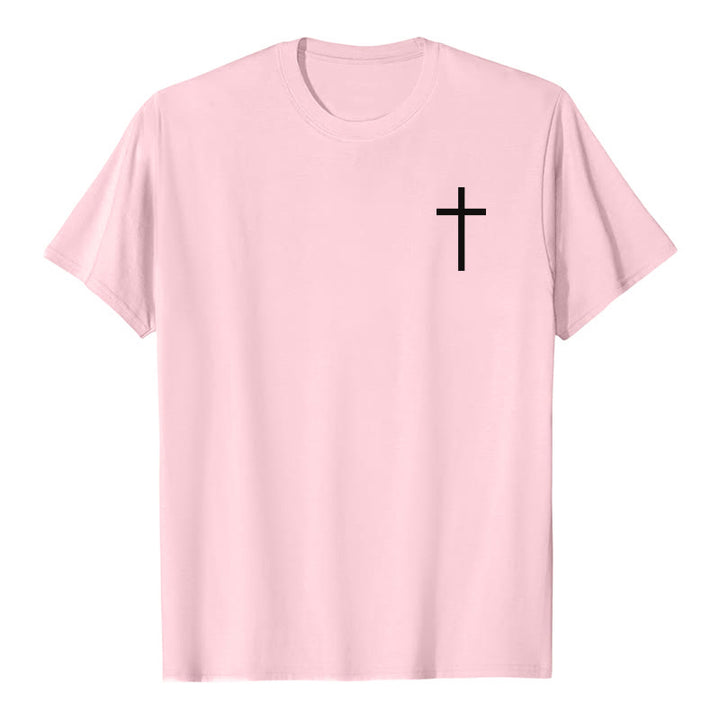 Christianartworkshop For I Know The Plans I Have For You Jeremiah 29:11 Front Chest Cross Back Scripture Premium Short Sleeve T-Shirt - image 10