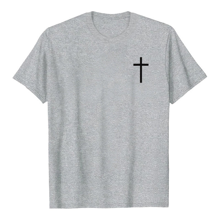 Christianartworkshop For I Know The Plans I Have For You Jeremiah 29:11 Front Chest Cross Back Scripture Premium Short Sleeve T-Shirt - image 7