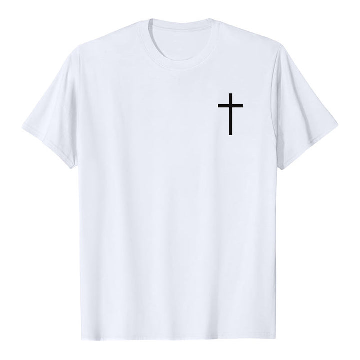 Christianartworkshop Classic Strength Promise Scripture Front & Back Printed Christian Premium Short Sleeve T-Shirt - image 7