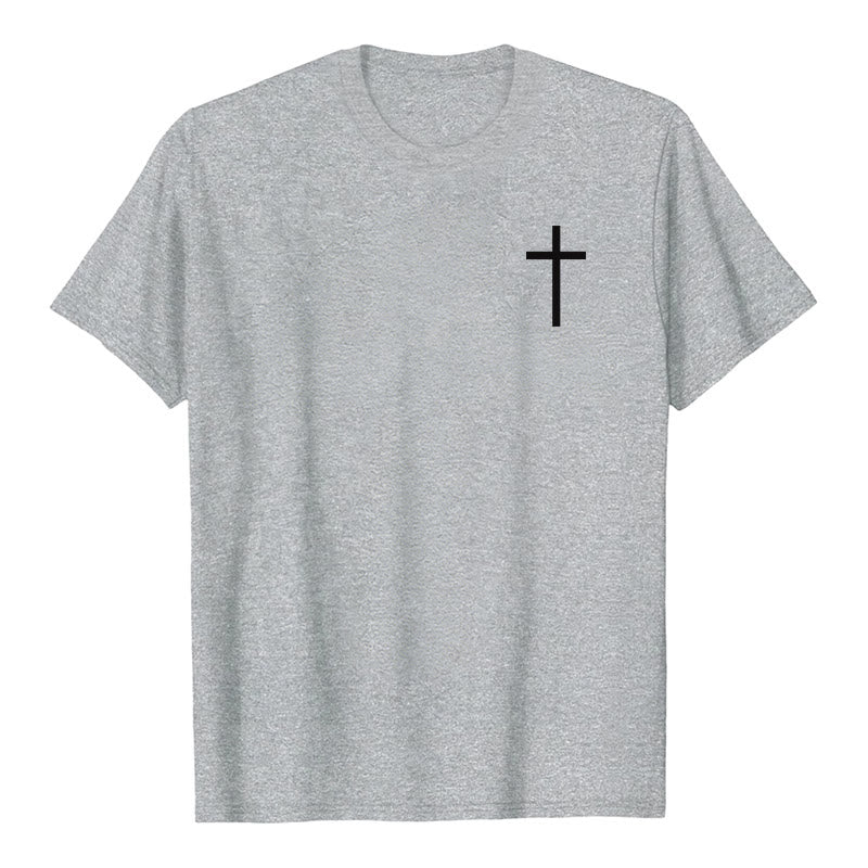 Christianartworkshop Classic Strength Promise Scripture Front & Back Printed Christian Premium Short Sleeve T-Shirt - image 5