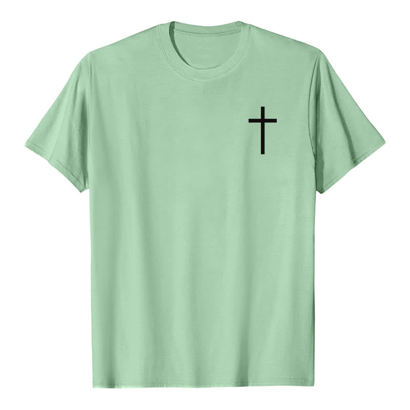 Christianartworkshop Classic Strength Promise Scripture Front & Back Printed Christian Premium Short Sleeve T-Shirt - image 16